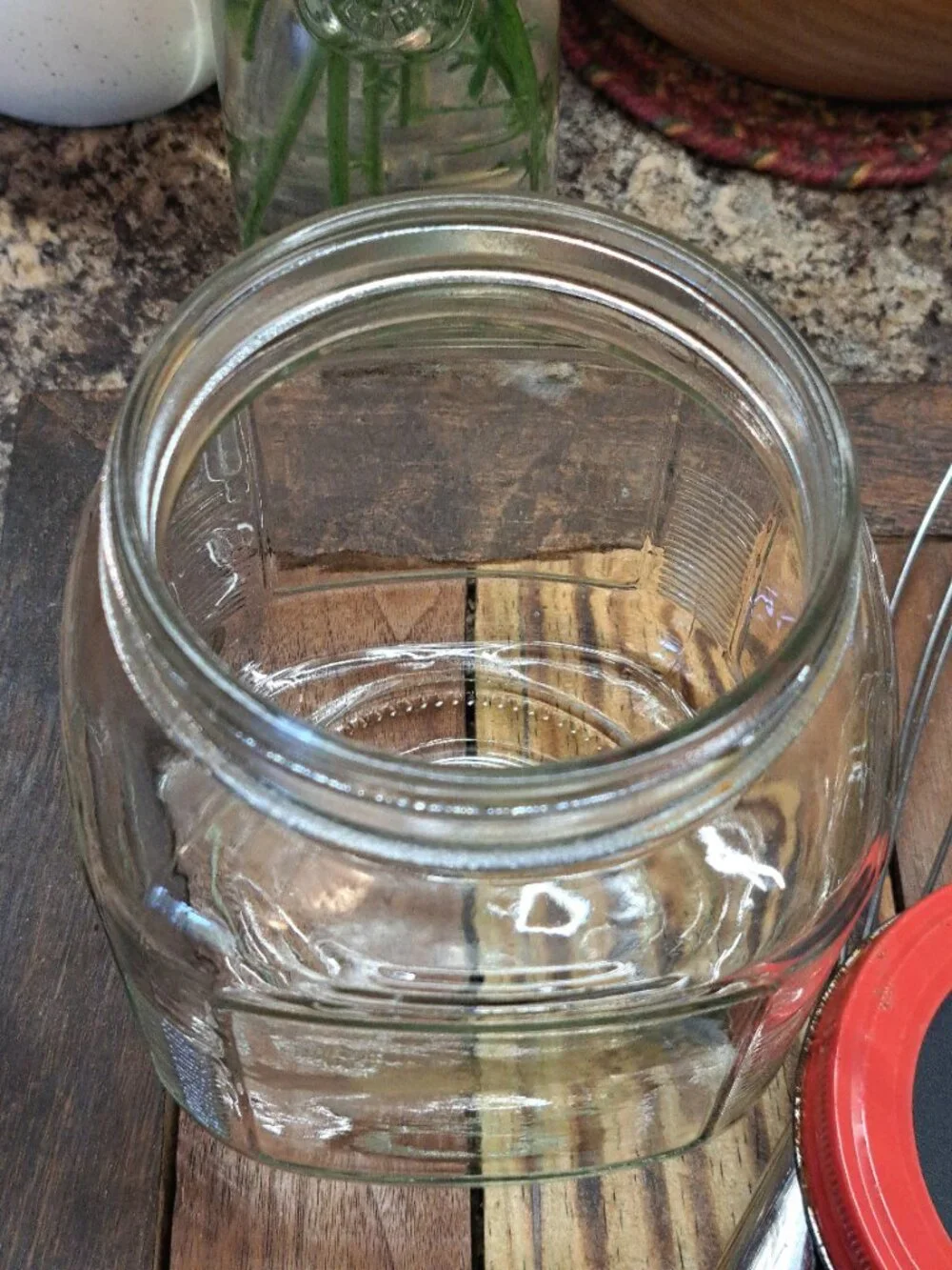 Glass Farmhouse Jar and Norpro Whisk Bundle